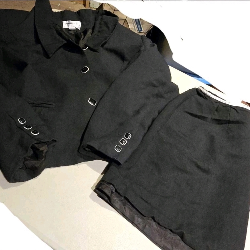 Express Charcoal Blazer with Black Accents